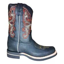 Botas Rodeo Vaqueras Bordado Todo 100%piel Vacuno Df.colores