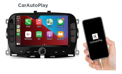 Android 11 Fiat 500 2009-2015 Carplay Gps Wifi Radio Touch Foto 6