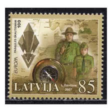2007 Aniv Movimiento Boy Scouts - Letonia ( Sellos) Mint