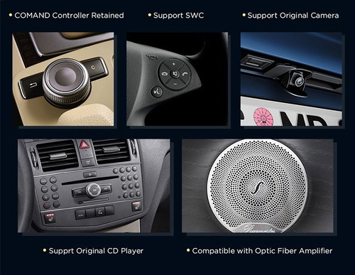 Mercedes Benz Clase C 2008-2011 Gps Radio Carplay Bluetooth Foto 5