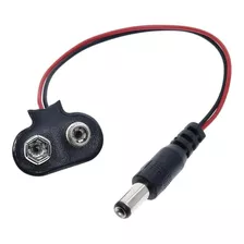 10 X Plug Para Bateria 9v Com Saída P4 Alimentação P/ Arduin