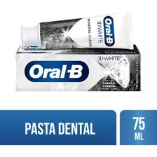 Pasta Dental Oral-b 3d White Mineral Clean Charcoal 102g