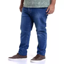 Calça Plus Size Masculina Modern Jeans Slim Com Lycra