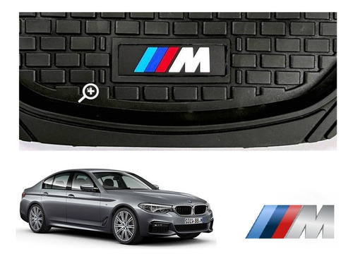 Tapetes 3d Logo Bmw + Cubre Volante 528i 2011 A 2019 2020 Foto 7