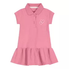 Vestido Bebê Menina Infantil Polo Algodão Brandili Baby