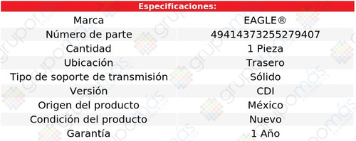 Soporte Transmisin Trasero Eagle E320 L6 3.2l 1998 A 2006 Foto 2