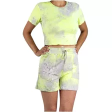 Outfit Mujer Conjunto Casual, Deportivo, Estampado Tie Dye