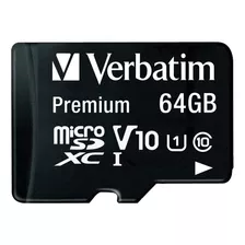 Memoria Micro Sd Xc 64gb Verbatim Clase 10 Celu Tablet 44084