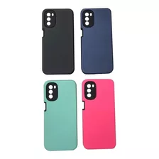 Funda Para Motorola G41 Soft Lisa + Vidrio Templado 9h 