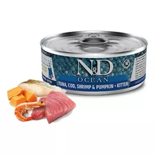 N&d Felino Lata Ocean Tuna Pumpkin Kitten 80 Gr 