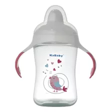 Copo Bebê Treinamento Bico Rigido 300ml +6 Meses Kababy Rosa
