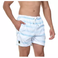 Short Masculino Bermuda Praia Listrado Mauricinho Jr 