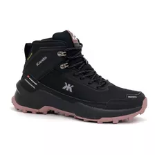 Zapatilla Outdoor De Dama Kd22-06f Negro