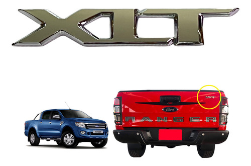  Emblema Logo  Xlt Ford Ranger  Foto 3