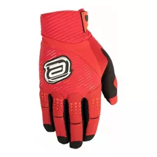 Luva Motocross Asw Mass Offroad Trilha Enduro Cor Vermelho/branco Tamanho M