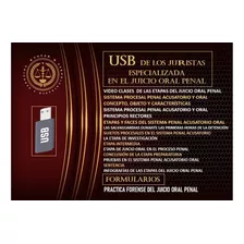 Forense Juicio Oral Penal Formularios Formatos Usb 2024