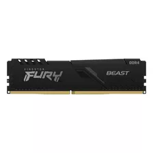 Memoria Ram Fury Beast Ddr4 Gamer Color Negro 32gb 1 Kingston Kf432c16bb/32