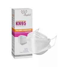 Mascarilla Kn95 Fish Blanco - Negro (caja X 20 Unidades)