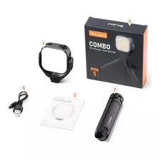 Iluminador Luz Led C/ Mini Tripé Inclinável Quente Frio Vl66