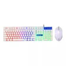 Kit Teclado Mouse Teclas Redondas Rgb Sh-3021