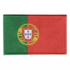 Patch Sublimado Bandeira Portugal 5,5x3,5 Bordado