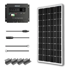 Renogy - Kit De Arranque Solar Monocristalino De 100 Vatios