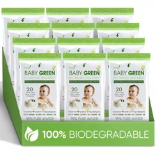 Baby Green Wipes Unscented Compostable Organic Biodegradable