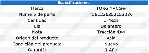 Spoyler Delantero Toyota Tacoma 2001 - 2003 4x4  Rxc Foto 2