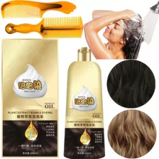 Shampoo Tinte Instantaneo Cubre 600ml Canas Natural Jengibre