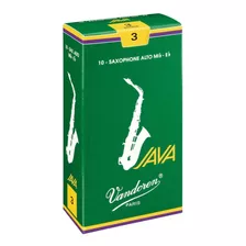  3 Palhetas Vandoren Java Verde Sax Alto - 1,5 / 2 / 2,5 / 3