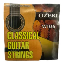 Encordado Guitarra Clásica Ozeki Nylon Clear - W106h