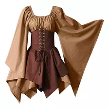 Disfraz De Elfo Renacentista Medieval Para Mujer