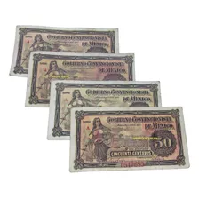 Billete 50 Centavos Gobierno Convencionista 1915 
