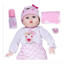 Boneca Realista Baby Reborn Teresa 48 Cm Pronta Entrega