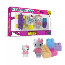 Brinquedo Coleção Blocos Hello Kitty C/02 Bonecas - 0205