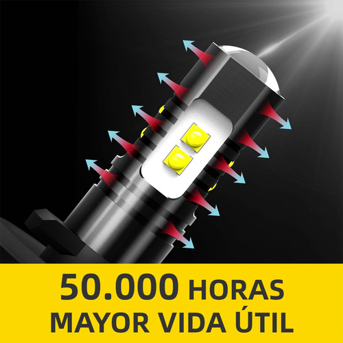 Kit De Focos Led 8000lm Luz Alta/baja/niebla Para Chevrolet Foto 10