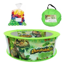 Piscina Infantil Menino Bebe C/ 50 Bolinha Dinossauro Grande