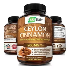 Canela De Ceilán Orgánica Certificada Nutriflair