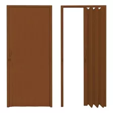 Puerta Pvc Corrediza Plegable 210 X 90 Mulata Cm 90 Blanca Color Marrón