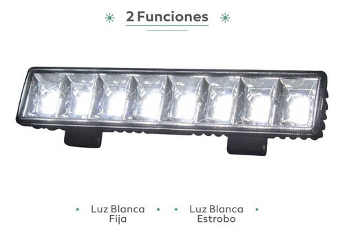 Barra Led Mini Faro 48 Led 11 Pulgadas Luz Blanco Estrobo Anti Niebla Techo Con Base Para Jeep Camioneta Pickup Foto 2