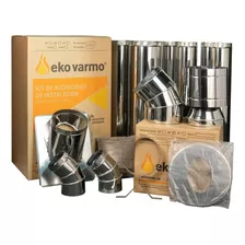 Kit Para Calefactor Por Pared 5 PuLG. Acero Inox. Eko Varmo