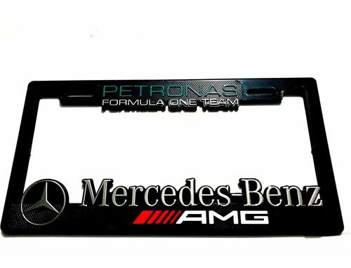 Juego Portaplaca Europeo + Portaplaca Standard Mercedes Benz Foto 2