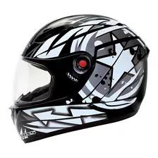 Capacete Moto Motoqueiro Mixs Fokker Paint + Viseira Fume