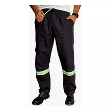 Calça De Uniforme Brim Pesado - Com Faixa Refletiva 01