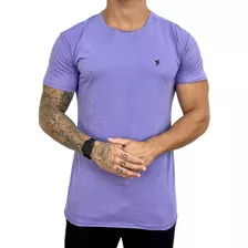 Camiseta Longline Masculina Roxa Básica Premium