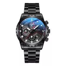 Moda Para Hombre Relojes De Acero Inoxidable Relojes De Cuar