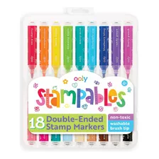 Ooly Marcadores Lavables Sellables De Doble Cara, 18 Colores