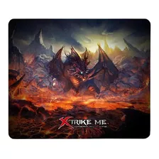 Mouse Pad Gamer Xtrike Me Mp-002 De Goma Dragón 270mm X 320mm X 2mm Negro