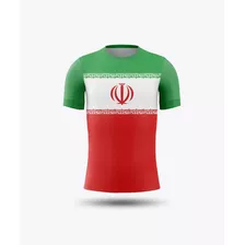 Camiseta Camisa Seleção Irã Copa Do Mundo Futebol Bandeira