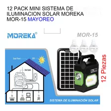 12 Pack Mini Sistema De Iluminacion Solar Moreka Mor-15